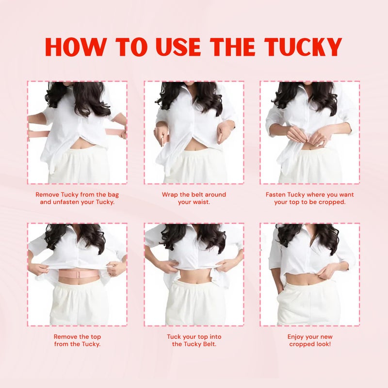 Tucky Elastic Adjustable No-Show Invisible Stretch Belt for Women, Men, and Teens Instantly Tucks Sweaters, Shirts, Latex Free (00-2XL) - Image 4