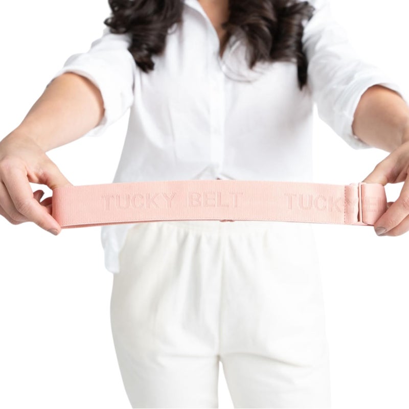 Tucky Elastic Adjustable No-Show Invisible Stretch Belt for Women, Men, and Teens Instantly Tucks Sweaters, Shirts, Latex Free (00-2XL) - Image 1