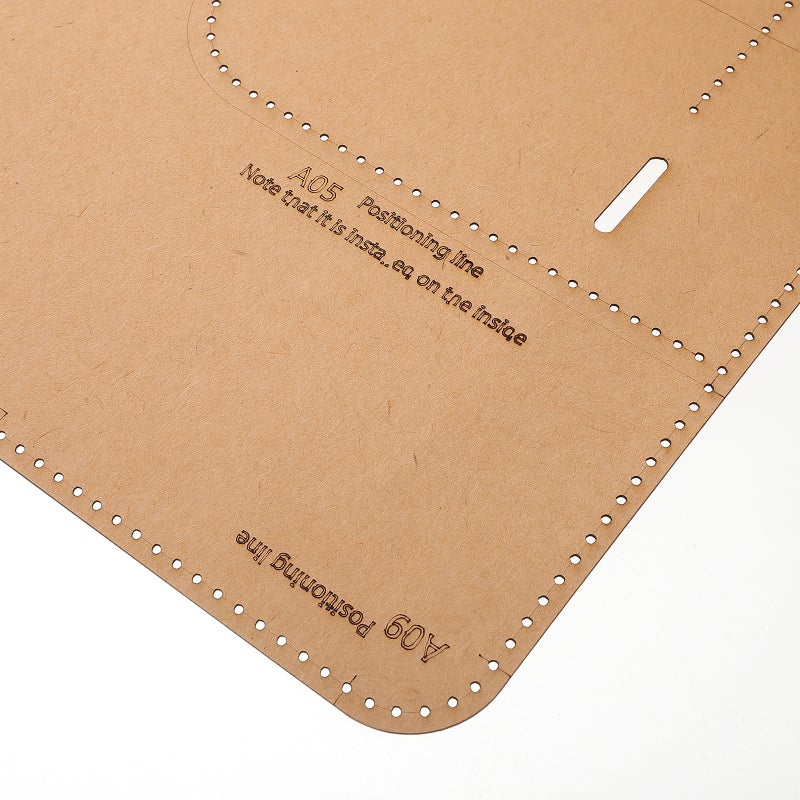 2 Sets Handbag Pattern Kraft Paper Templates for DIY Leather Crafting Bag Making Patterns for Handmade Briefcase Men for Work and Casual Use - Image 5
