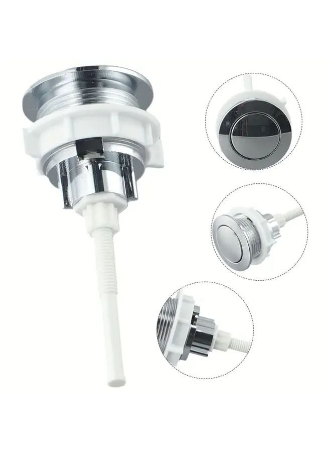 Single Flush Toilet Push Button Water Tank Cover Accessory 1pc Home Improvement - Image 5