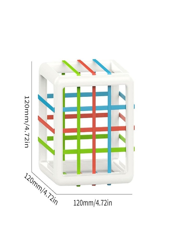 BIG FOLK BIGFOLK® Montessori Shape Sorter Sensory Toy for Toddlers (1–3 Years) | 6 Colorful Blocks & Elastic Band Activity Cube | BPA-Free Early Learning Toy for Kids | Ideal Gift for Boys & Girls - Image 2