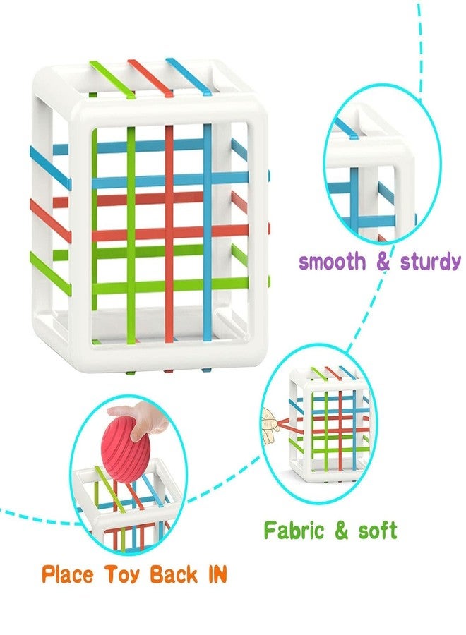 BIG FOLK BIGFOLK® Montessori Shape Sorter Sensory Toy for Toddlers (1–3 Years) | 6 Colorful Blocks & Elastic Band Activity Cube | BPA-Free Early Learning Toy for Kids | Ideal Gift for Boys & Girls - Image 3