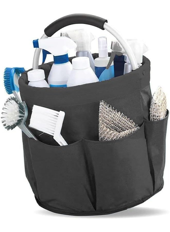 HOMESTAR Tool Storage Bag, Foldable Tool Bag, Outdoor Camping Garden Harvest Basket, Household Bathroom Storage, Bath Toilet Bag Laundry Storage Bag, Black - Image 3