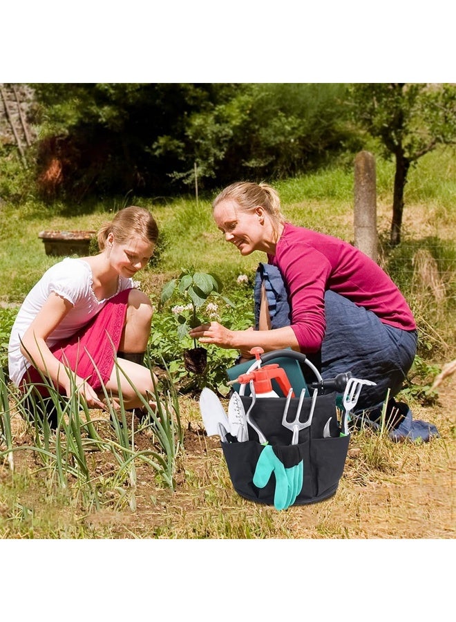 HOMESTAR Tool Storage Bag, Foldable Tool Bag, Outdoor Camping Garden Harvest Basket, Household Bathroom Storage, Bath Toilet Bag Laundry Storage Bag, Black - Image 5