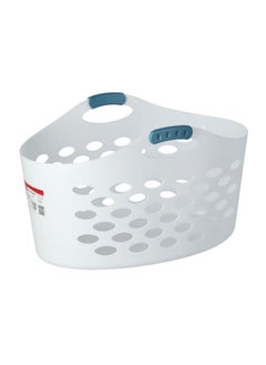 Rubbermaid Flex N Carry Sturdy Handle Laundry Basket White 64.008 x 45.212 x 37.084 cm 2601  - Image 1