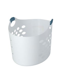 Rubbermaid Flex N Carry Sturdy Handle Laundry Basket White 64.008 x 45.212 x 37.084 cm 2601  - Image 3