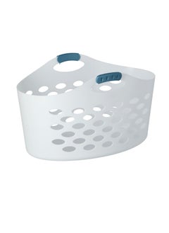 Rubbermaid Flex N Carry Sturdy Handle Laundry Basket White 64.008 x 45.212 x 37.084 cm 2601  - Image 5
