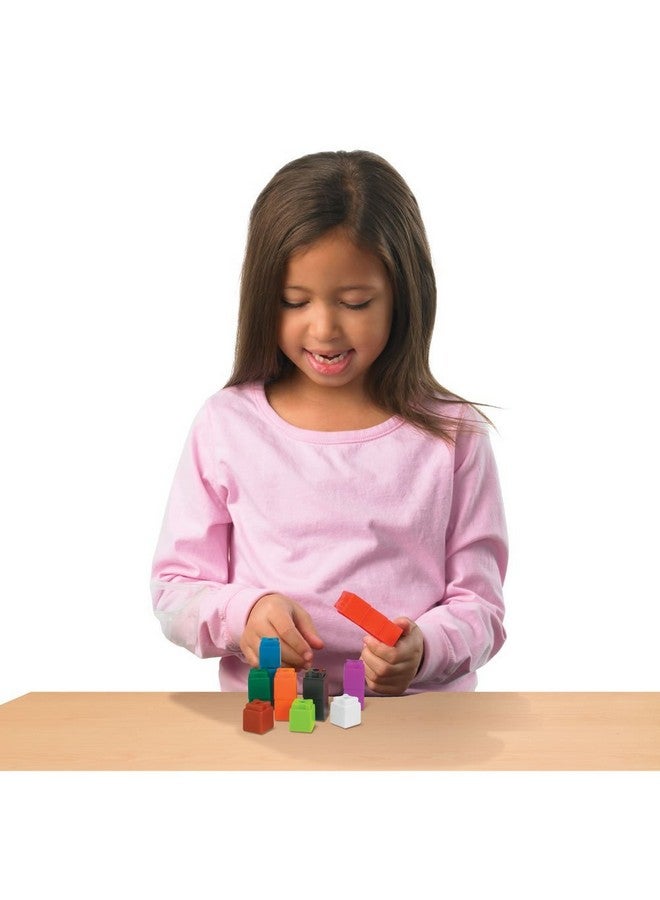 hand2mind hand2mind Interlocking UniLink Math Linking Cubes, Plastic Cubes, Color Sorting, Connecting Cubes, Math Manipulatives, Counting Cubes for Kids Math, Math Cubes, Counters for Kids Math (Set of 500) - Image 2