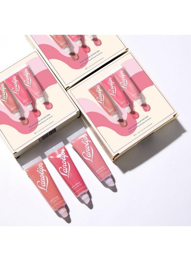 لانو ليبس مجموعة هدايا أحمر الشفاه الأساسية - مجموعة مرطب الشفاه باللانولين الملون - مجموعة مرطب الشفاه المرطب مع ثلاثة ظلال عالمية (12.5 جرام / 0.44 أونصة لكل منها) - Image 5