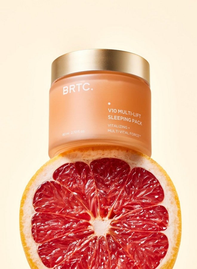 بي آر تي سي مجموعة النوم متعددة الرفع BRTC V10 | قناع ليلي لترطيب الوجه وتغذيته | منتجات العناية بالبشرة الكورية (80 مل، 2.70 أونصة) - Image 2