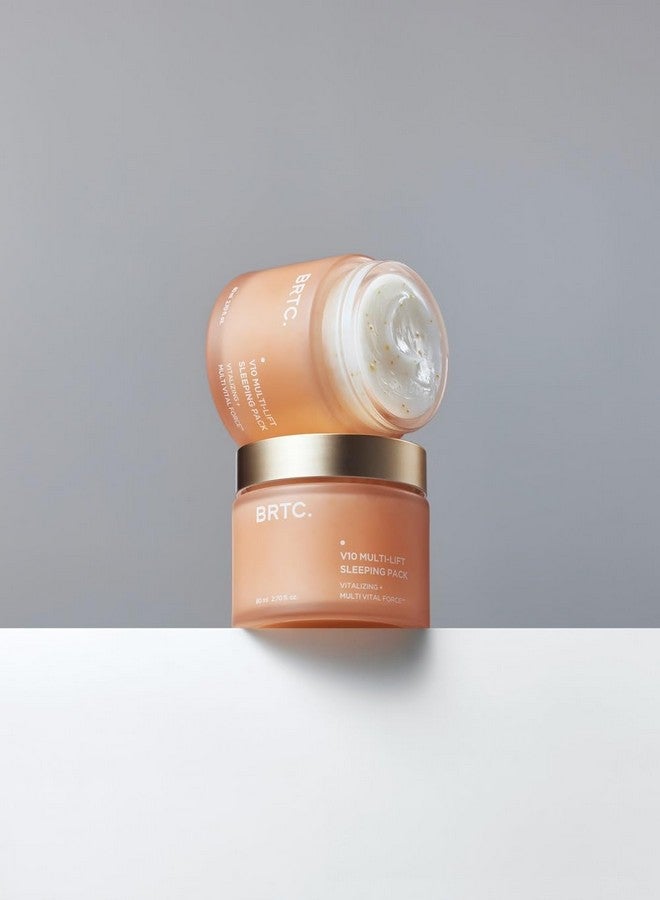 بي آر تي سي مجموعة النوم متعددة الرفع BRTC V10 | قناع ليلي لترطيب الوجه وتغذيته | منتجات العناية بالبشرة الكورية (80 مل، 2.70 أونصة) - Image 3