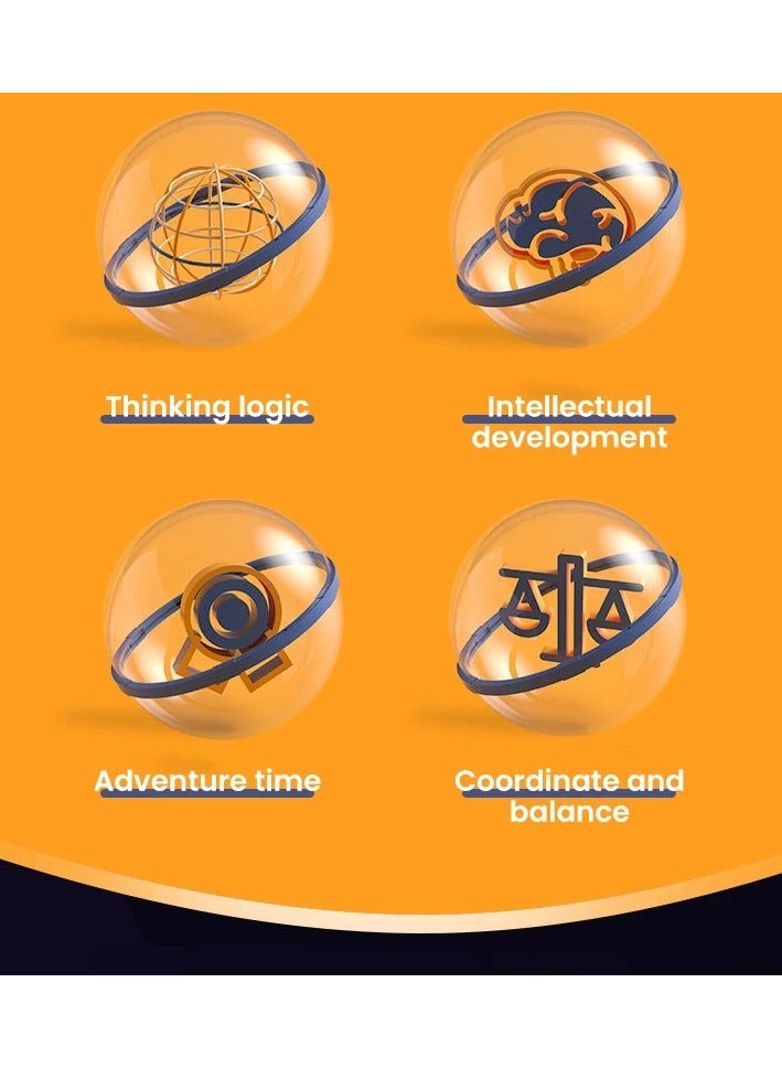 AROAQ 3D Maze Ball Puzzle Challenge Toy for Kids Obstacle Game 3D Maze Puzzle Montessori Balance Traine Clearance Game 65 LEVEL - Image 3