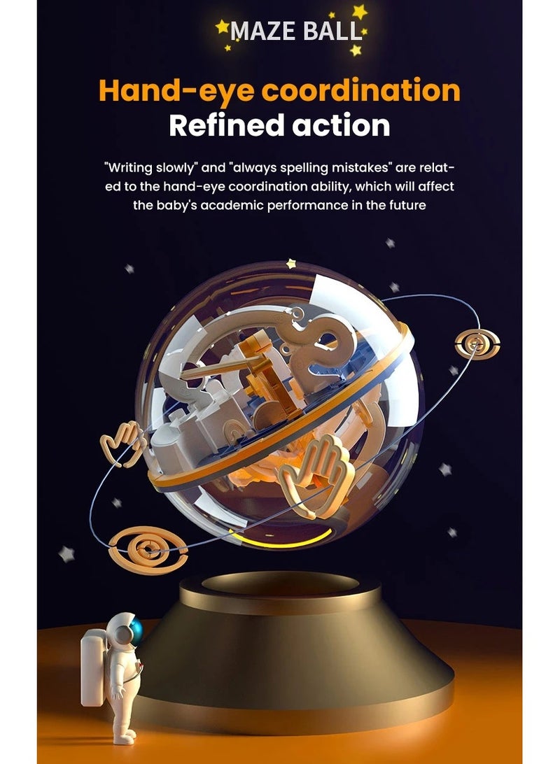 AROAQ 3D Maze Ball Puzzle Challenge Toy for Kids Obstacle Game 3D Maze Puzzle Montessori Balance Traine Clearance Game 65 LEVEL - Image 5