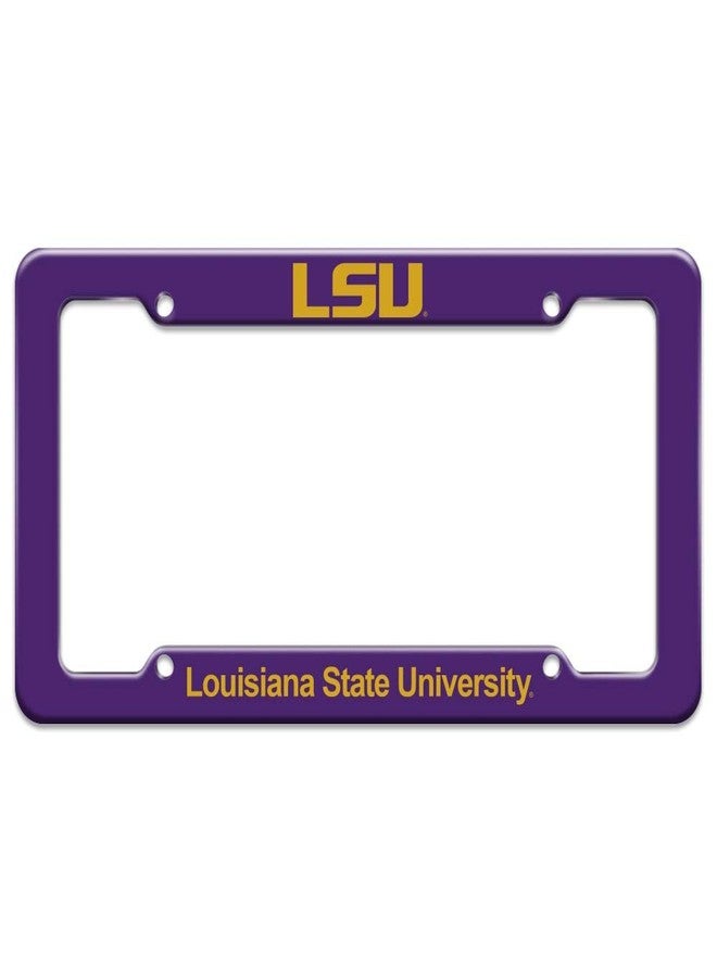 شعار جامعة ولاية لويزيانا (LSU) على إطار لوحة ترخيص أرجواني اللون من GRAPHICS & More - Image 1