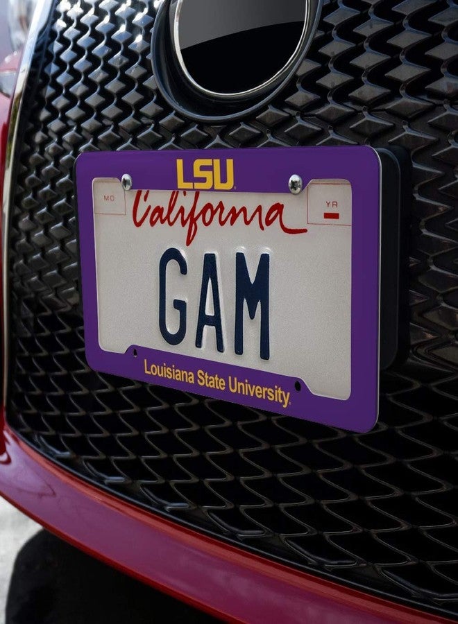 شعار جامعة ولاية لويزيانا (LSU) على إطار لوحة ترخيص أرجواني اللون من GRAPHICS & More - Image 3