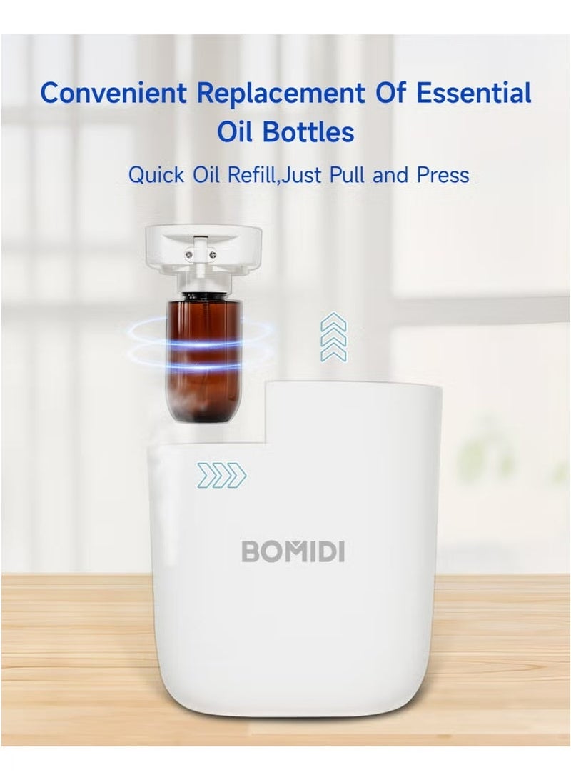 BOMIDI Waterless Aromatherapy Diffuser Nebulizer – 60 mL Essential Oil Diffuser for Home, Office, Spa, Yoga, Bedroom | USB & Bluetooth App Control | Venturi Air Pump, 3‑Speed Mist Modes, Ultra‑Quiet – Oil not included - Image 5