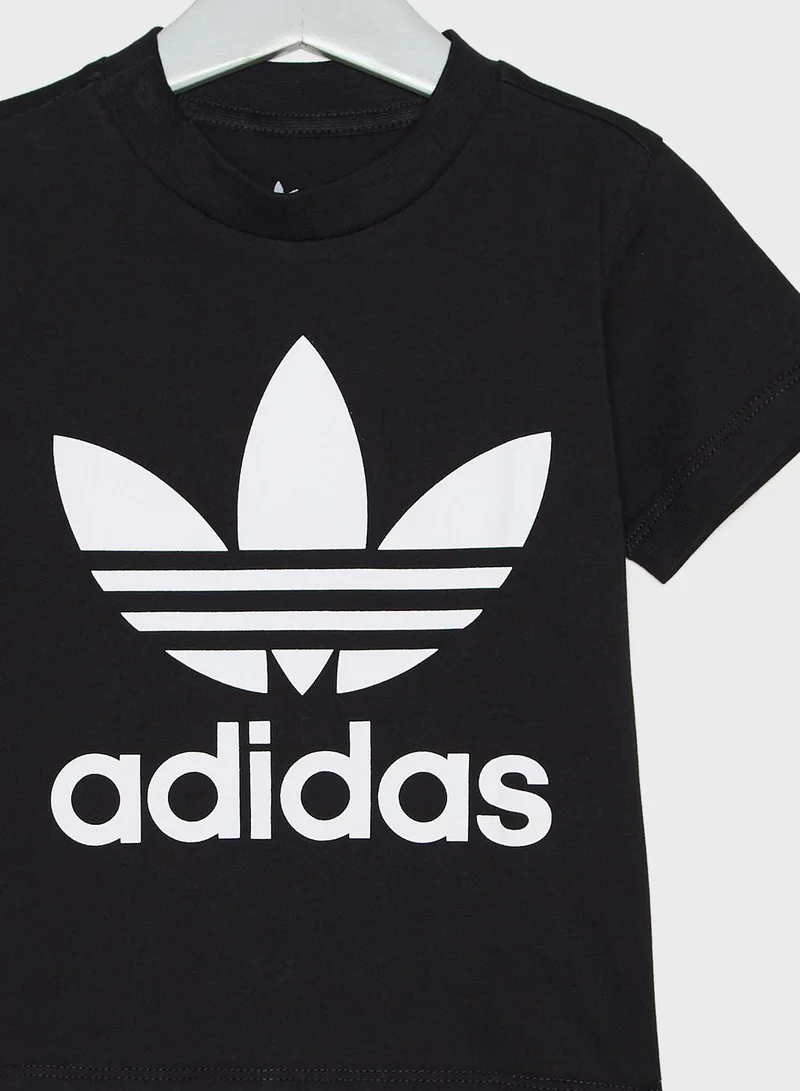 Adidas TREFOIL TEE Black Originals Kids T-SHIRTS