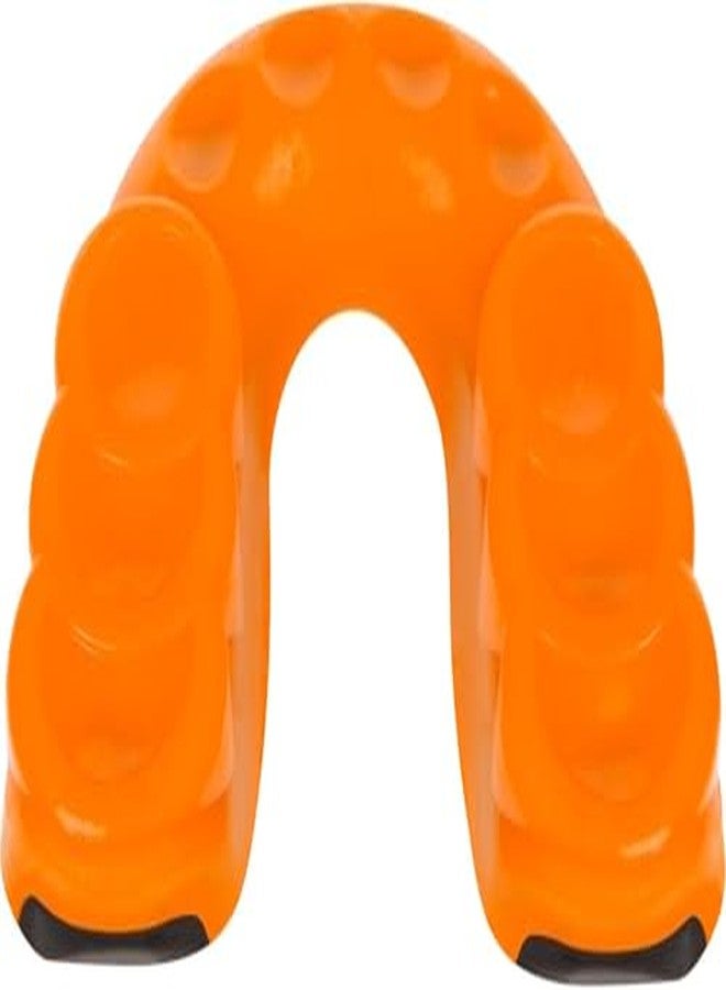 DRANGE واقي فم DRANGE مزدوج الطبقات، حماية فائقة، للبالغين والصغار من عمر 10 سنوات فما فوق، مع حافظة، مناسب للملاكمة، وفنون القتال المختلطة، والملاكمة التايلاندية، وفنون الدفاع عن النفس، والهوكي، وجميع الرياضات الاحتكاكية، باللون البرتقالي. - Image 3