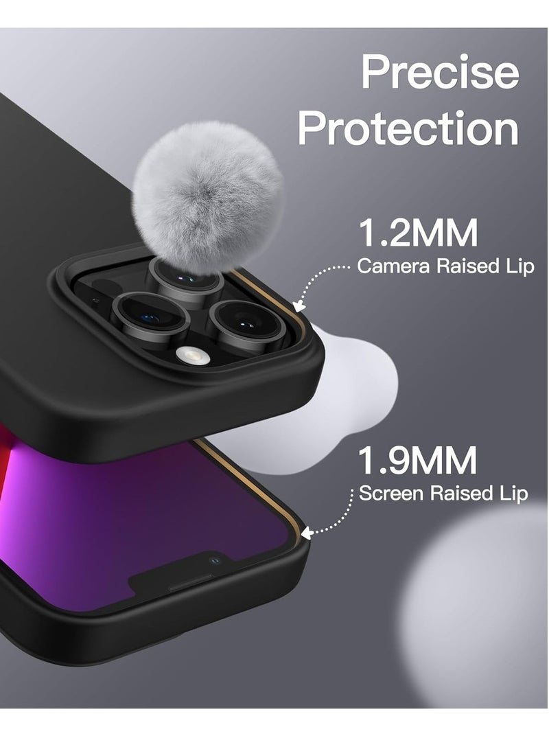 BORTONY iPhone 13 Pro Max Case Liquid Silicone Anti Scratch Anti Fingerprint Soft Silky Touch Shockproof Protective Cover for Apple iPhone 13 Pro Max - Image 3