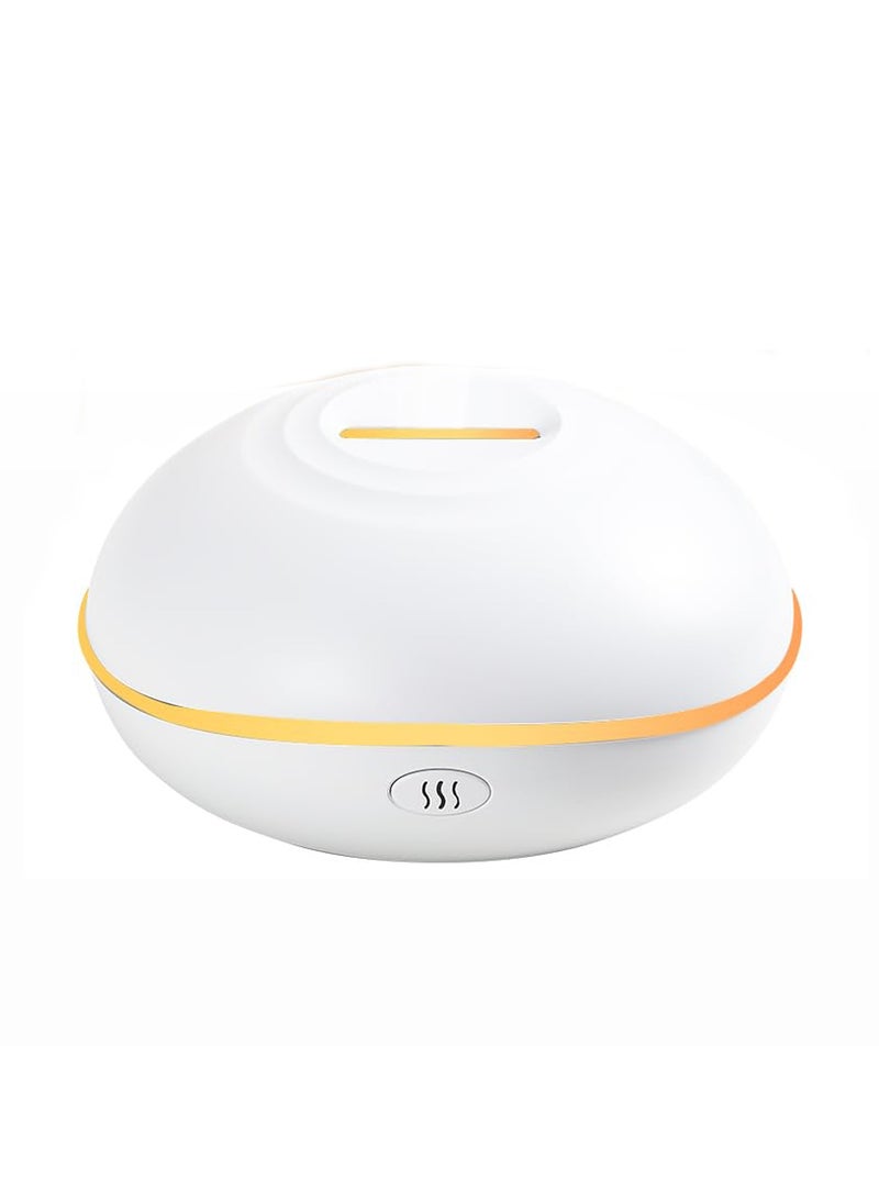 Excefore Flame Essential Oil Diffuser, Aromatherapy Essential Oil Diffuser, 200ML Ultrasonic Aromatherapy Mist Humidifier with Mute Design, Perfect for Office, Home, and Bedroom Ambiance (White)  - Image 1
