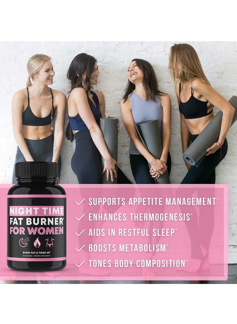 Night Night Time Fat Burner - 60 Capsules  - Image 4