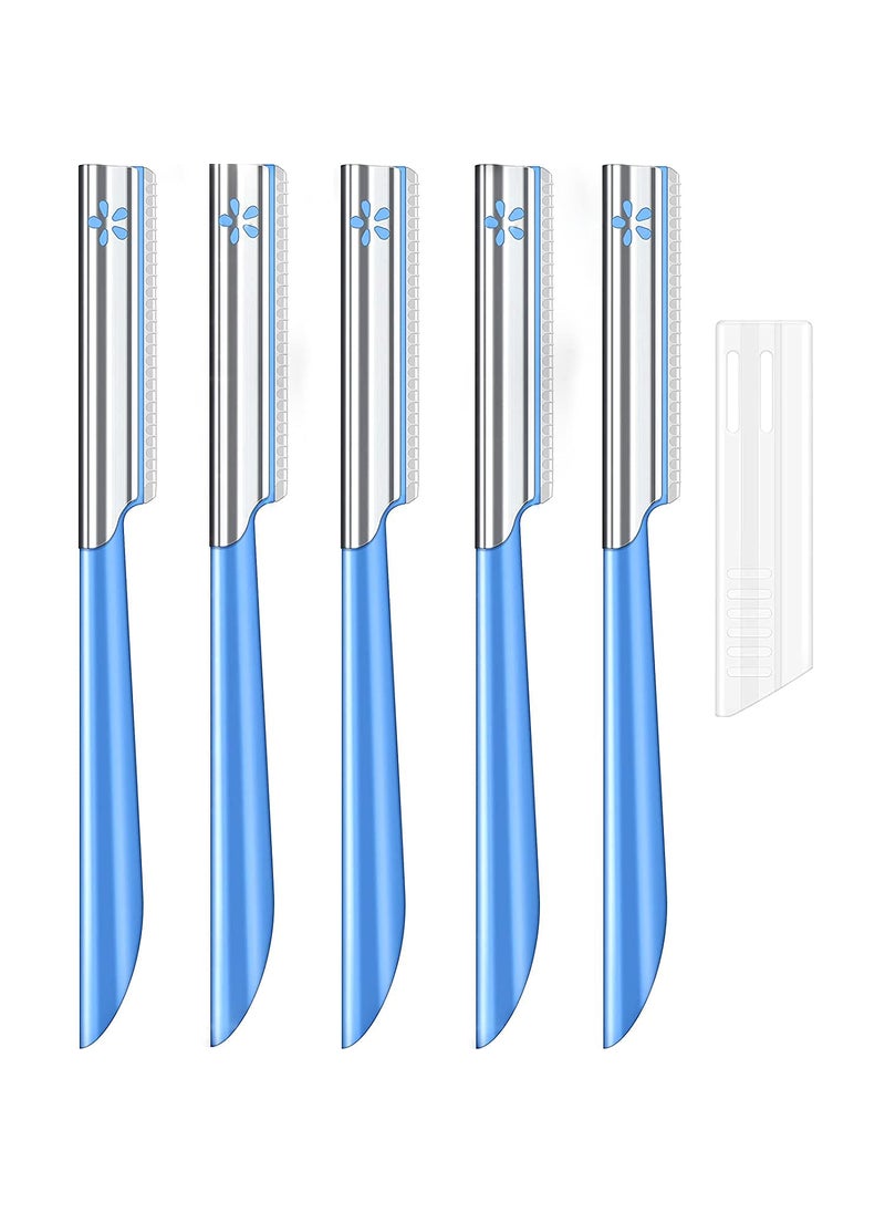 NANAN Women Facial Razor for Hair Removal  Dermaplaning Tool Peach Fuzz Trimmer Fine Hair Remover Eyebrow Razors and Dermaplane Face Shavers Womens Exfoliating for Sensitive Skin Essential Travel 