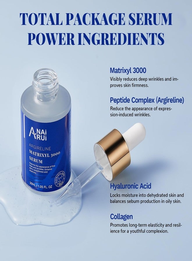 ANAI RUI Matrixyl 3000 + Argireline Serum with Hyaluronic Acid - Reduce Fine Line - Facial Skin Serum,Peptide Complex Serum1.05 Fl.oz - Image 3