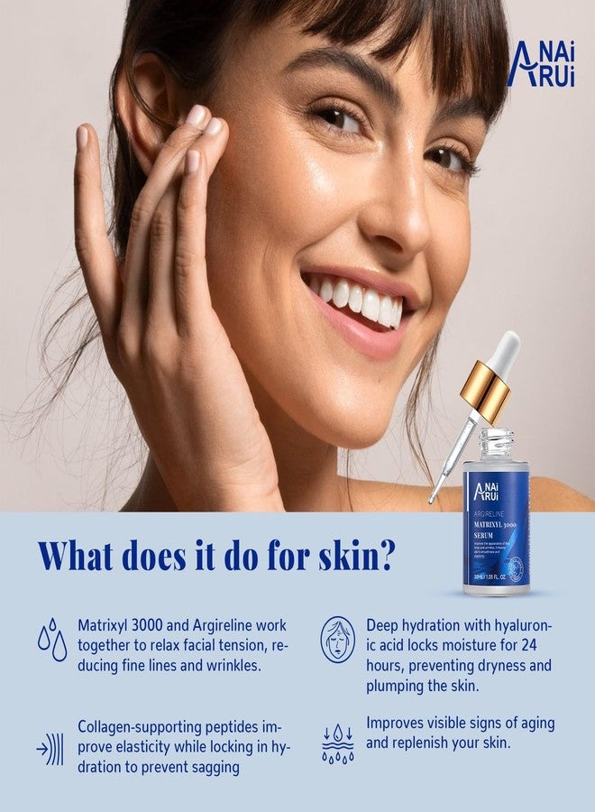 ANAI RUI Matrixyl 3000 + Argireline Serum with Hyaluronic Acid - Reduce Fine Line - Facial Skin Serum,Peptide Complex Serum1.05 Fl.oz - Image 2
