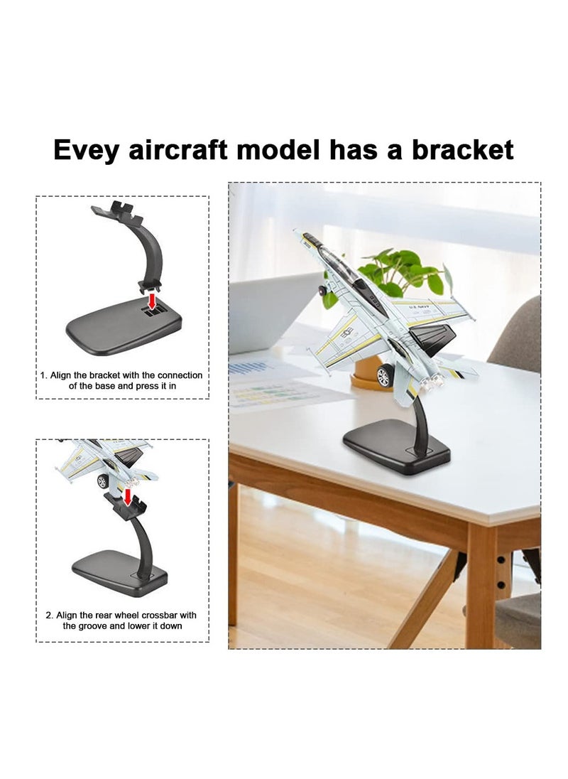 SYOSI 2 Pack Airplane Toy for Boys Diecast Toys Kids SU35 F18 Model Plane Pull Back Jets with Light Sound Gifts Collection Decor  - Image 3