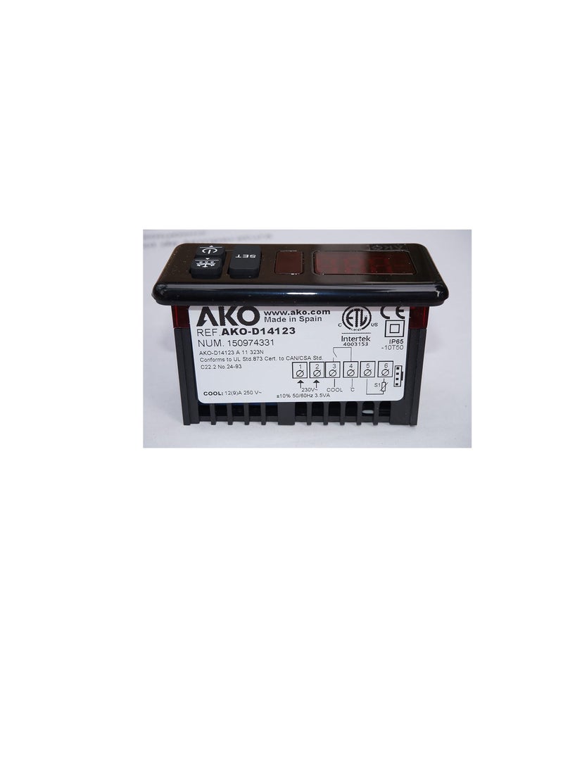 AKO AKO D14123 Control Panel All-Purpose Commercial Mounting Refrigeration Thermostat, Digital Controller - Image 3