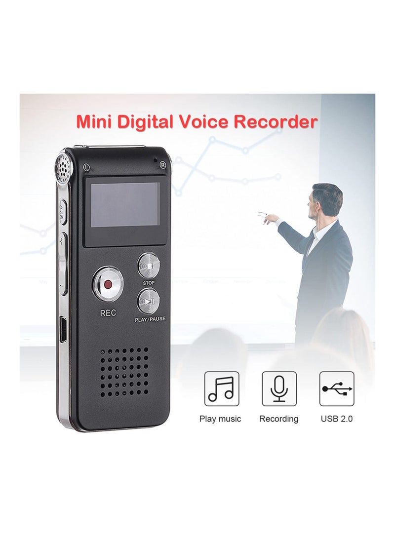 Generic - Voice Recorder 8GB Mini USB Flash Digital Audio 650Hr Dictaphone MP3 Player - Image 1