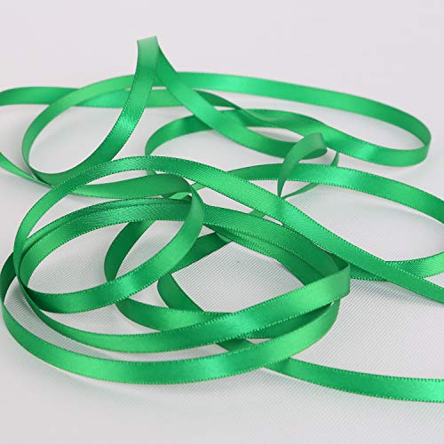 Ribbonitlux 1/4" Wide Double Face Satin Ribbon 25 Yards (580-Emerald）, Set for Gift Wrapping, Party Decor, Sewing Applications, Wedding and Craft - Image 3