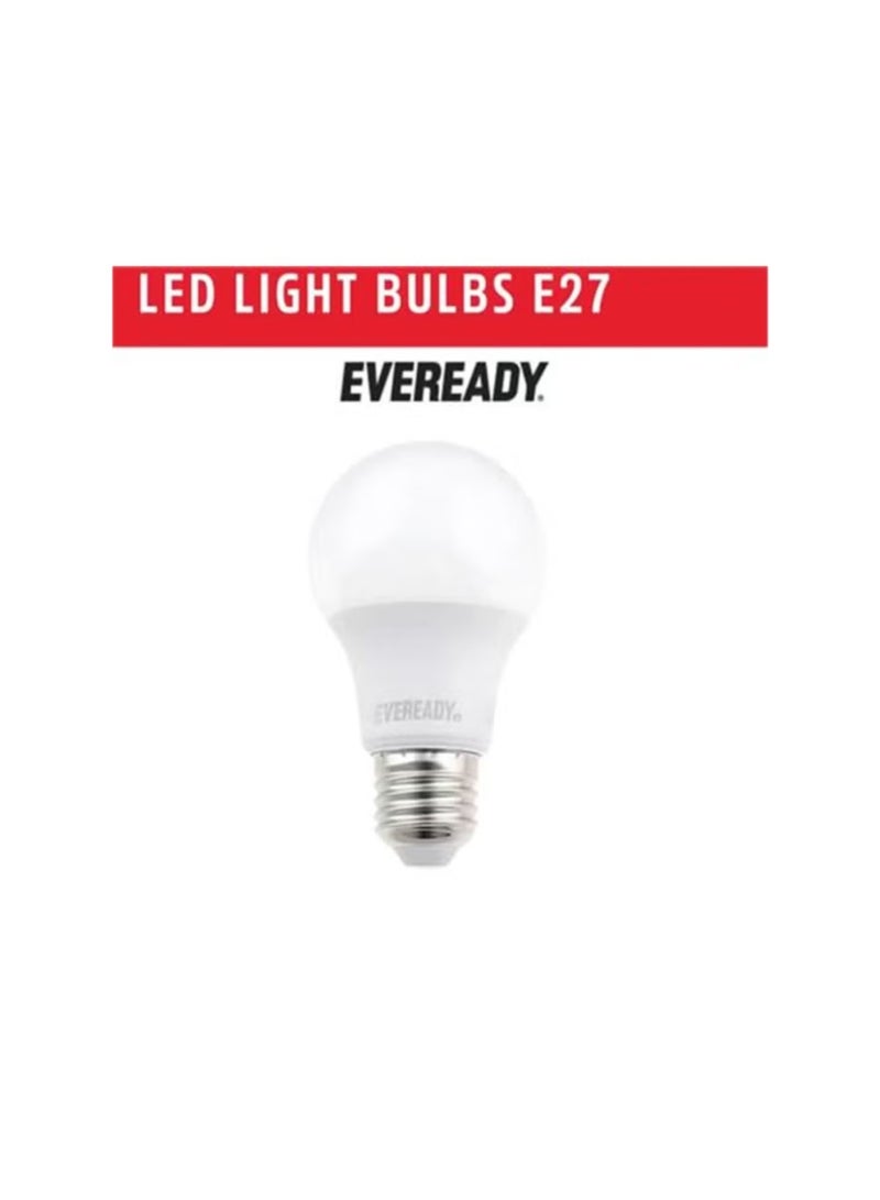 Eveready A60 LED Bulb, 9W, E27 Base, Daylight – Energy-saving 900-lumen LED bulb (equivalent to a 66W incandescent bulb) for home and office use – White light - Image 2