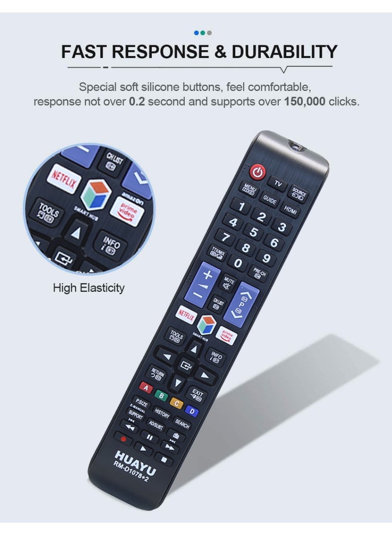 هوايو جهاز تحكم عن بعد عالمي بديل لأجهزة تلفزيون Huayu الذكية المزودة بأدوات Netflix وPrime Video وSmart Hub وSmart Hub وSource وأزرار HDMI - Image 4