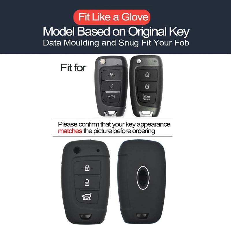 INFIPAR Key Fob Cover for Hyundai Models - Image 2