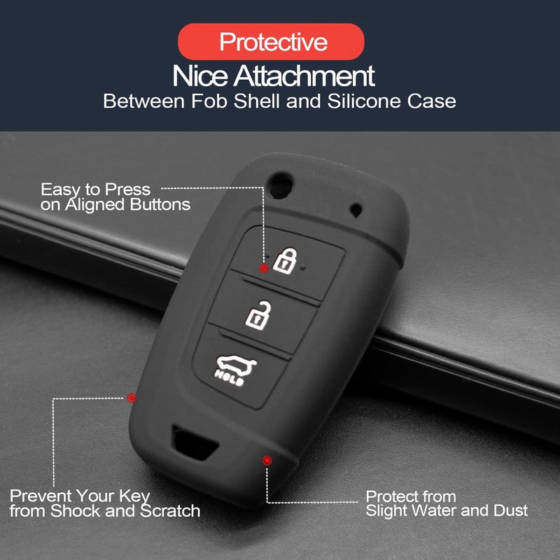 INFIPAR Key Fob Cover for Hyundai Models - Image 4