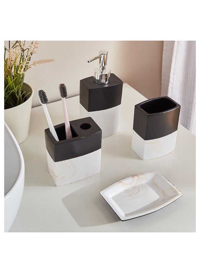 Home Box Subtle Chic 4-Piece Bathroom Set 10.5 x 5.5 x 10.5 cm  - Image 1