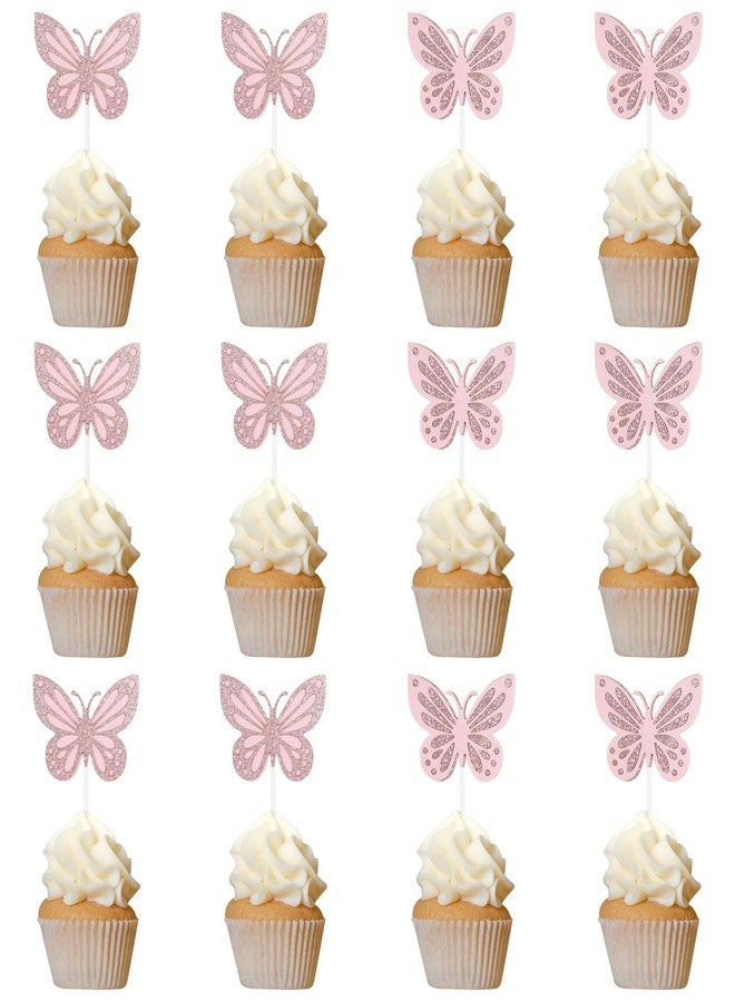 iNINGER Birthday Candles Number 7 Candle,Butterfly 7th Birthday Decorations for Women/Girl,Cupcake Candle for Party,Pink Handmade Sequin Numeral Candle Wedding Cake Topper Anniversary Party Decor - Image 4