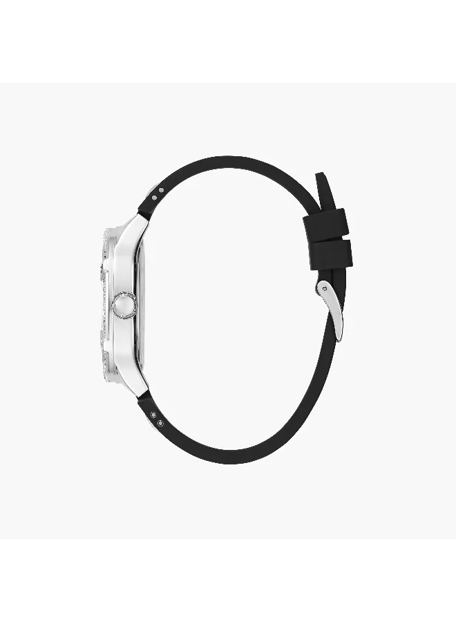 جس Black Chronograph Watch for Women