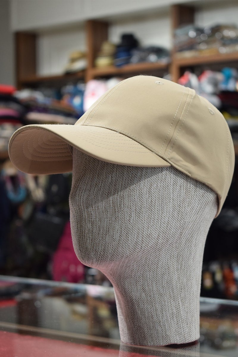 Göksu Şapka Goksu Hat Unisex Sports Cap Micro Tracksuit Fabric Adjustable Back Beige  - Image 1