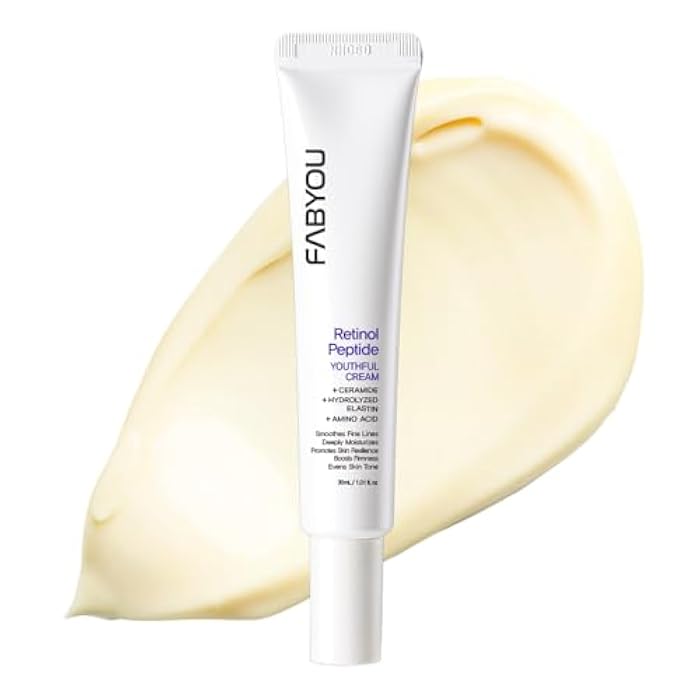 Fabyou Retinol Peptide Youthful Cream 1.01 fl oz - Korean Skincare with Retinol & Peptides for Firming, Fine Lines, from Face to Neck and Eye Area, Fast Absorbing Texture - Image 1