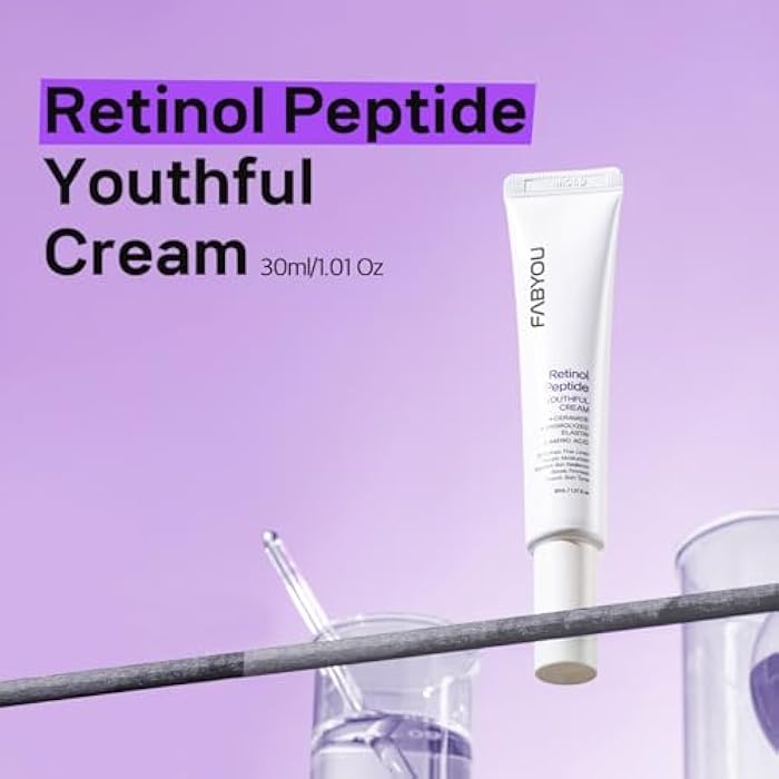 Fabyou Retinol Peptide Youthful Cream 1.01 fl oz - Korean Skincare with Retinol & Peptides for Firming, Fine Lines, from Face to Neck and Eye Area, Fast Absorbing Texture - Image 3