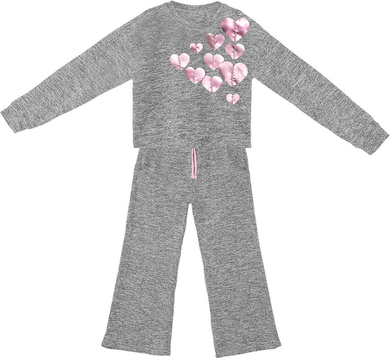 Mshb&G Shiny Hearts Girls Tracksuit  - Image 3