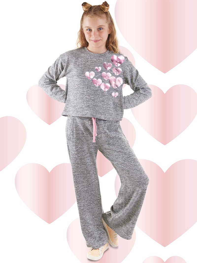 Mshb&G Shiny Hearts Girls Tracksuit  - Image 1