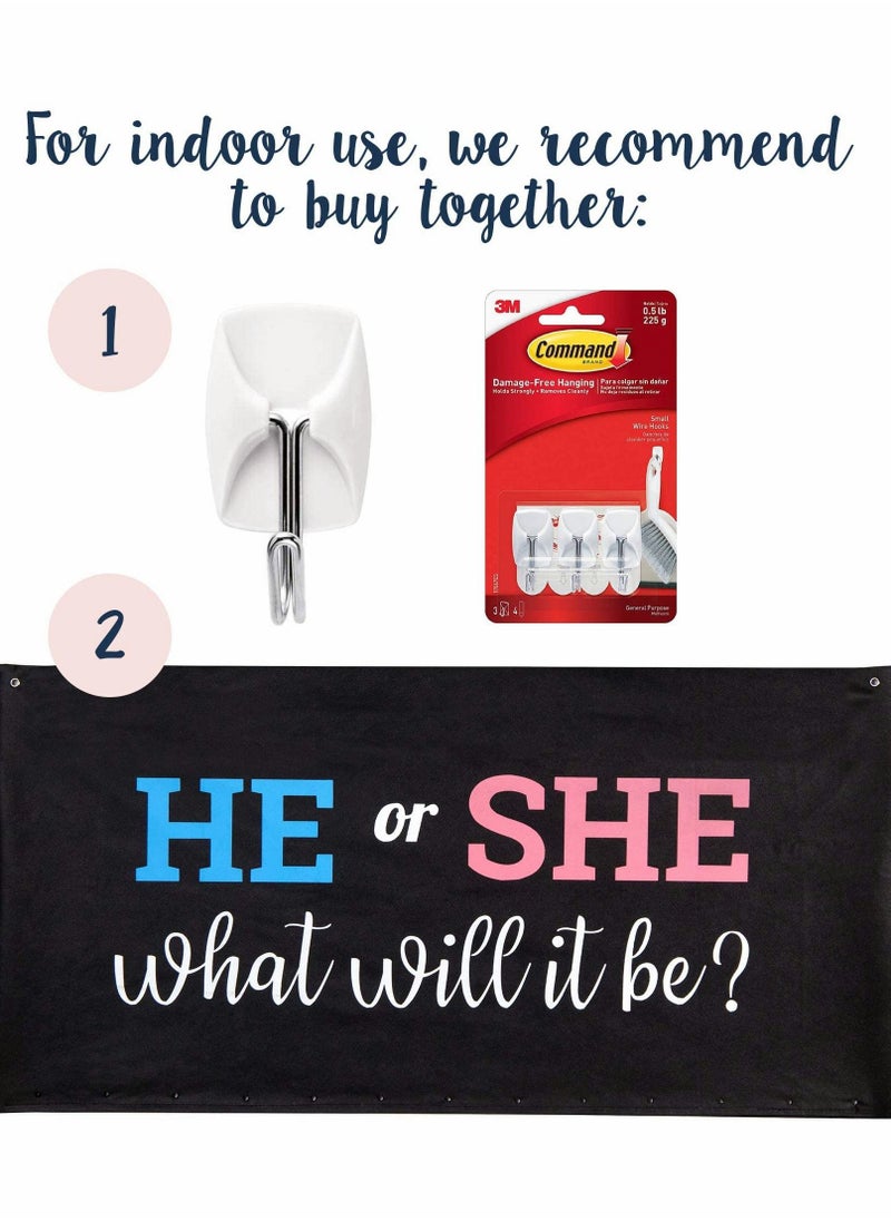 Excefore Baby Gender Reveal Balloon, Party Supplies Kit with Decorations Games Gender Balloon He or She  - Image 5