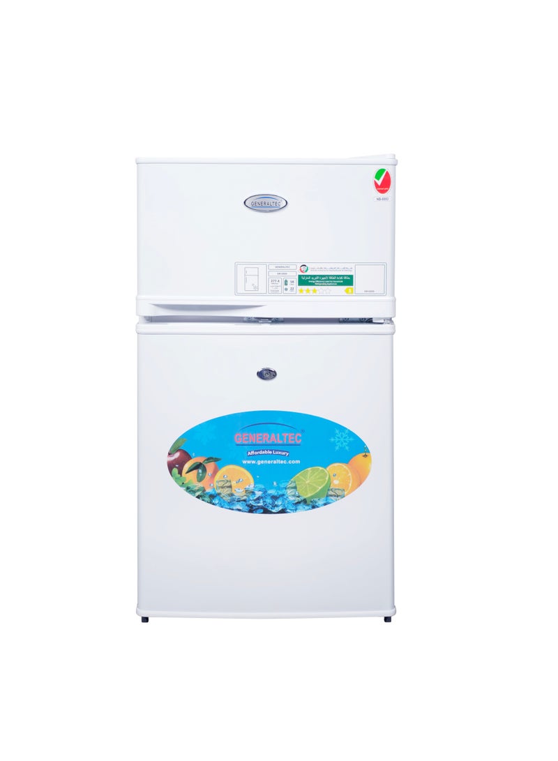 GENERALTEC Generaltec Double Door Refrigerator – 80L Capacity, Eco-Friendly, Energy-Saving Design | GR125DD  - Image 1