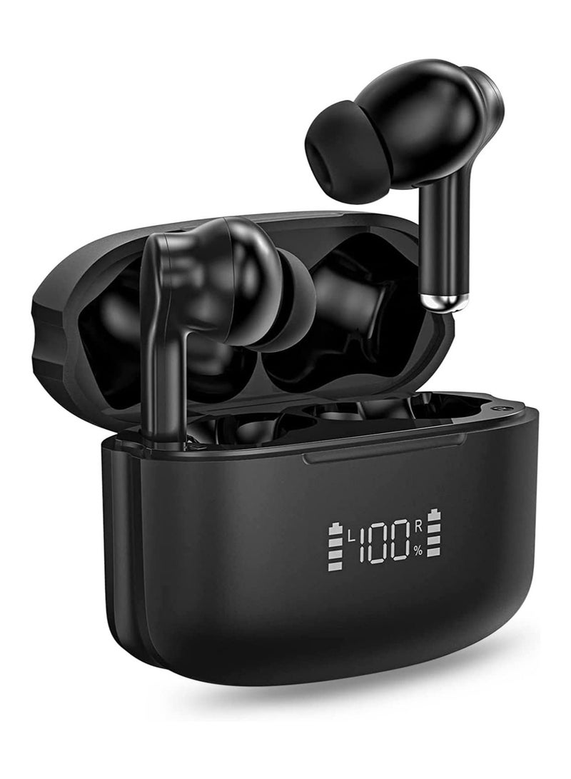 Arabest Bluetooth Earphones Wireless Earbuds in-Ear Headphones with 4 Mics for Clear Call, Immersive Sound Premium Bass for Commute, Work, IPX5 Waterproof for Sports, Type C, Fast Charging, Bluetooth 5.3 - Image 1