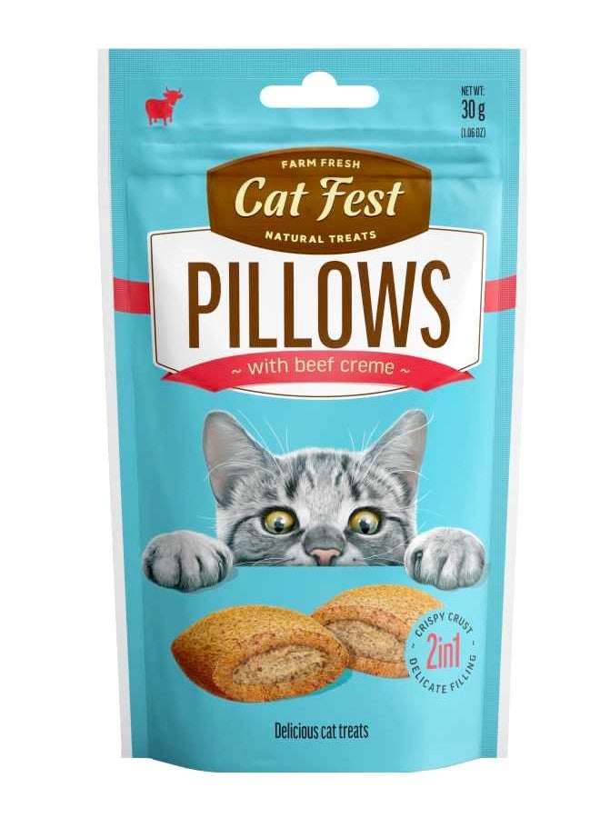 Cat Fest وسائد مع كريمة اللحم البقري - 30 جم