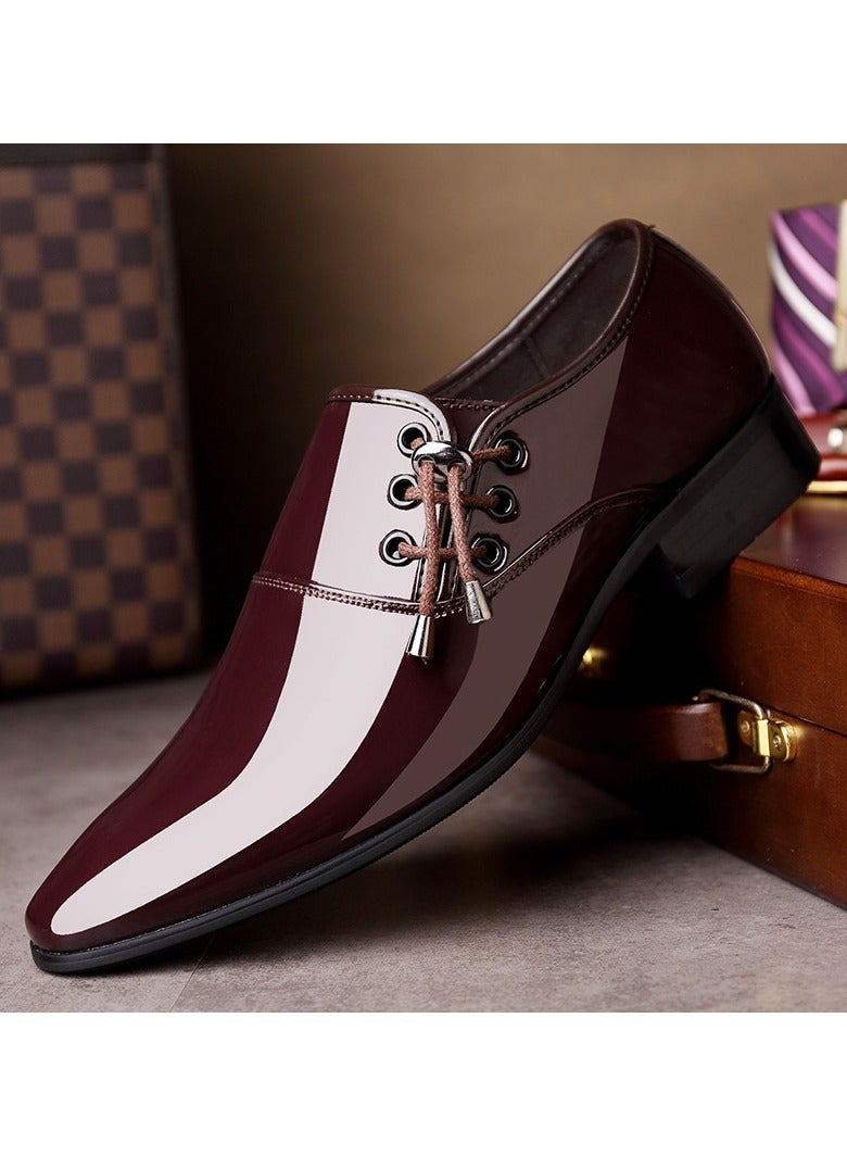 Shougu New Men's Business Leather Shoes 