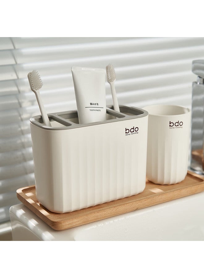 Bdo Mouthwash Cup, Toothbrush Cup, Toothbrush Holder, Toothpaste Cup, Toothbrush Rack, Storage Box, Comb Tube, Bathroom Washbasin Storage Shelf - Image 2